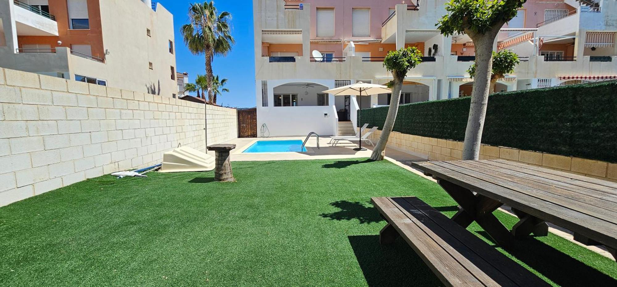 Homes of Spain, Apartamentos Paraíso Vera Playa, Ático Q, Suite Fatu Hiva con piscina privada en solárium, vistas mar en PRIMERA LINEA de PLAYA, WIFI Exterior foto
